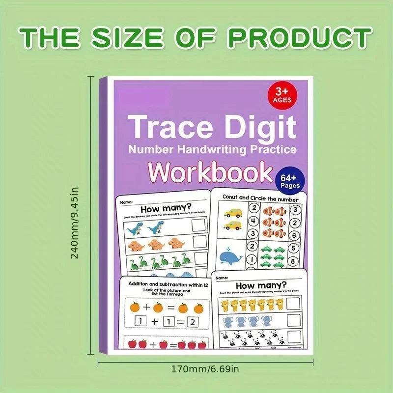 Math Fill-In-The-Blank Workbook for Toddlers, Early Education Logic Thinking Training, Fun Math Pattern Recognition Practice Boo Taj Home Store
