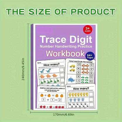 Math Fill-In-The-Blank Workbook for Toddlers, Early Education Logic Thinking Training, Fun Math Pattern Recognition Practice Boo Taj Home Store