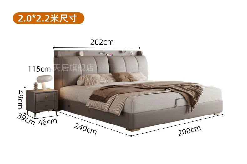 Bedroom Storage Bed Modern Corium Wedding Luxury Bed Corium Double Recamaras Matrimoniales Completas Muebles Home Furniture Taj Home Store