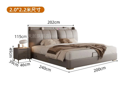 Bedroom Storage Bed Modern Corium Wedding Luxury Bed Corium Double Recamaras Matrimoniales Completas Muebles Home Furniture Taj Home Store