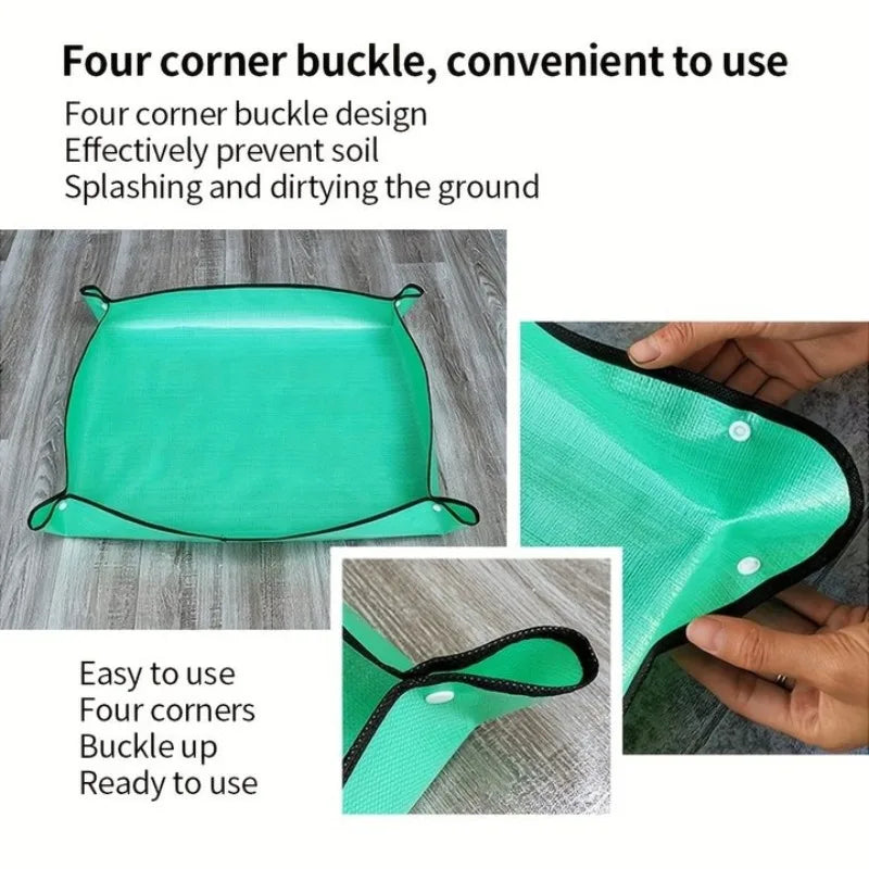 Waterproof Foldable Planting Mat Garden Mat Garden Potting Pad for Flowerpot Transplanting Mixing Soil Plant Pruning Garden Tool Taj Home Store