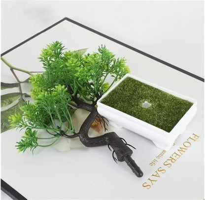 Garden Arrangement Ornaments Plastic Plants Bonsai Small Tree Pot Fake Plant Potted Flower Home Room Table Decoration Taj Home Store