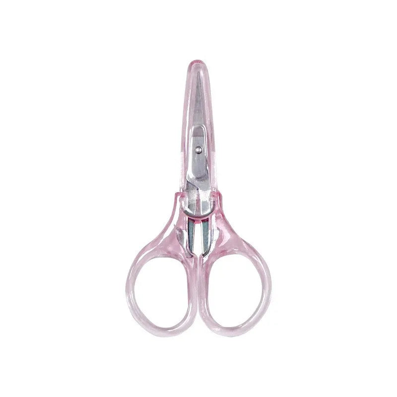 1pc Compact Precision Craft Scissors Sharp Stainless Steel Blades with Protective Cap For Paper Cutting Scrapbooking Sewing Taj Home Store