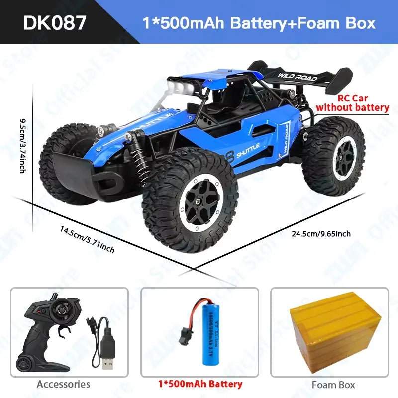 ZWN 1:12 1:16 20KM/H RC Car With LED Lights 2.4G Alloy Off-Road High Speed Vehicle Remote Control Cars Toys for Children Gifts Taj Home Store