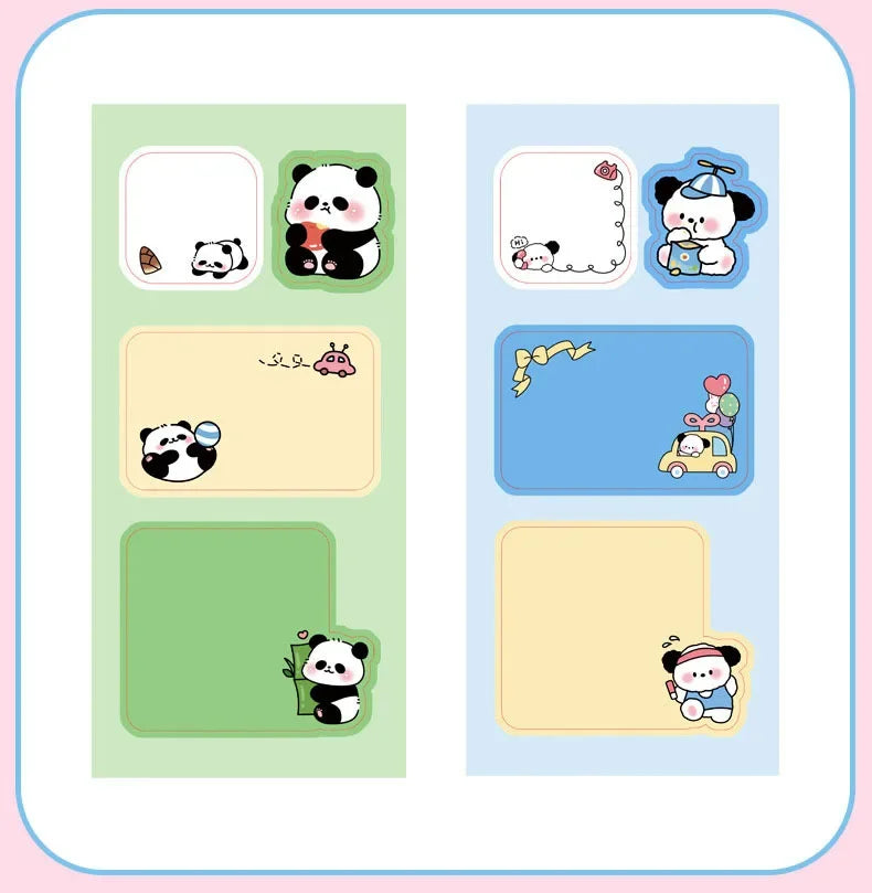 Lovely Animal Panda Rabbit Bear Dog Sticky Notes Memo Pad Paper School Supplies Planner Stickers Stationery Taj Home Store