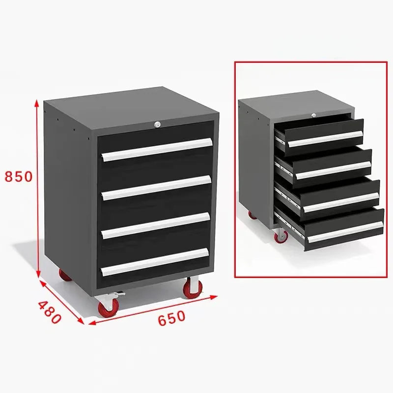 Garage Steel Mechanic Tools Storage Cabinet With Wall Cabinets Single,double-door Cabinets And Tool Trolley For Workshop Taj Home Store