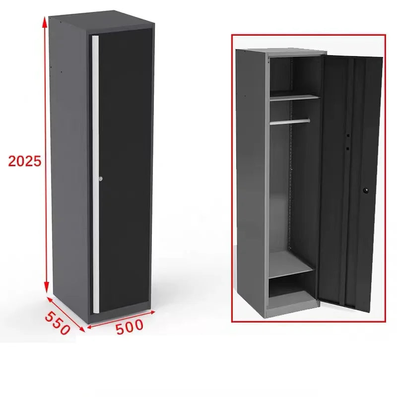 Garage Steel Mechanic Tools Storage Cabinet With Wall Cabinets Single,double-door Cabinets And Tool Trolley For Workshop Taj Home Store