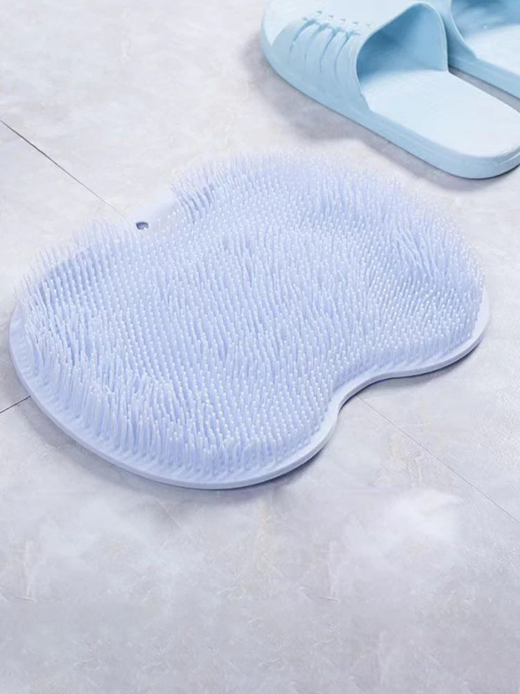 Bathroom Shower Anti Slip Mat, Circular Massage Foot Mat, Back Suction Cup, Foot Scrubber, Back Scrubber, Anti Fall Device Taj Home Store