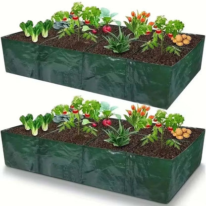 4/6/8 Grids Grow Bag Plant Garden Planter Vegetable Flower Nursery Pot Flowerpot Round Cultivation Growth Container Outdoor ﻿ Taj Home Store