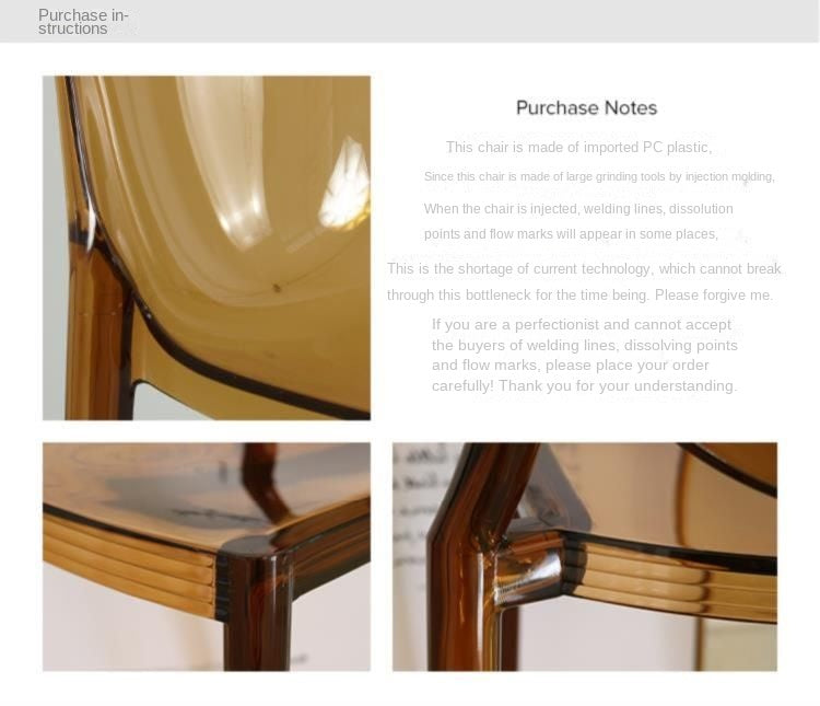 Chic Transparent Acrylic Bar Stool Modern Fashion High Seat Simple Plastic Bar Stool Design Taj Home Store