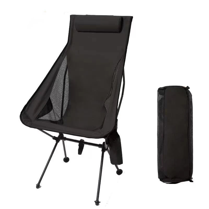 Westtune Portable Folding Camping Chair with Headrest Lightweight Tourist Chairs Aluminum Alloy Fishing Chair Outdoor Furniture Taj Home Store