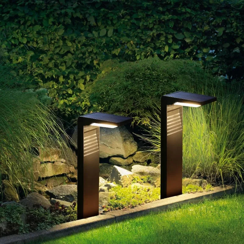 Solar Courtyard Lights Household Outdoor Landscape Lights Park Road Waterproof Lawn Lights Garden Floor Plug-in Lights Taj Home Store