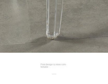 Chic Transparent Acrylic Bar Stool Modern Fashion High Seat Simple Plastic Bar Stool Design Taj Home Store