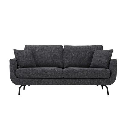Furniture White Living Room 2 Seater Modern Nordic Scandinavian Upholstery Small Comfy High Quality Taj Home Store