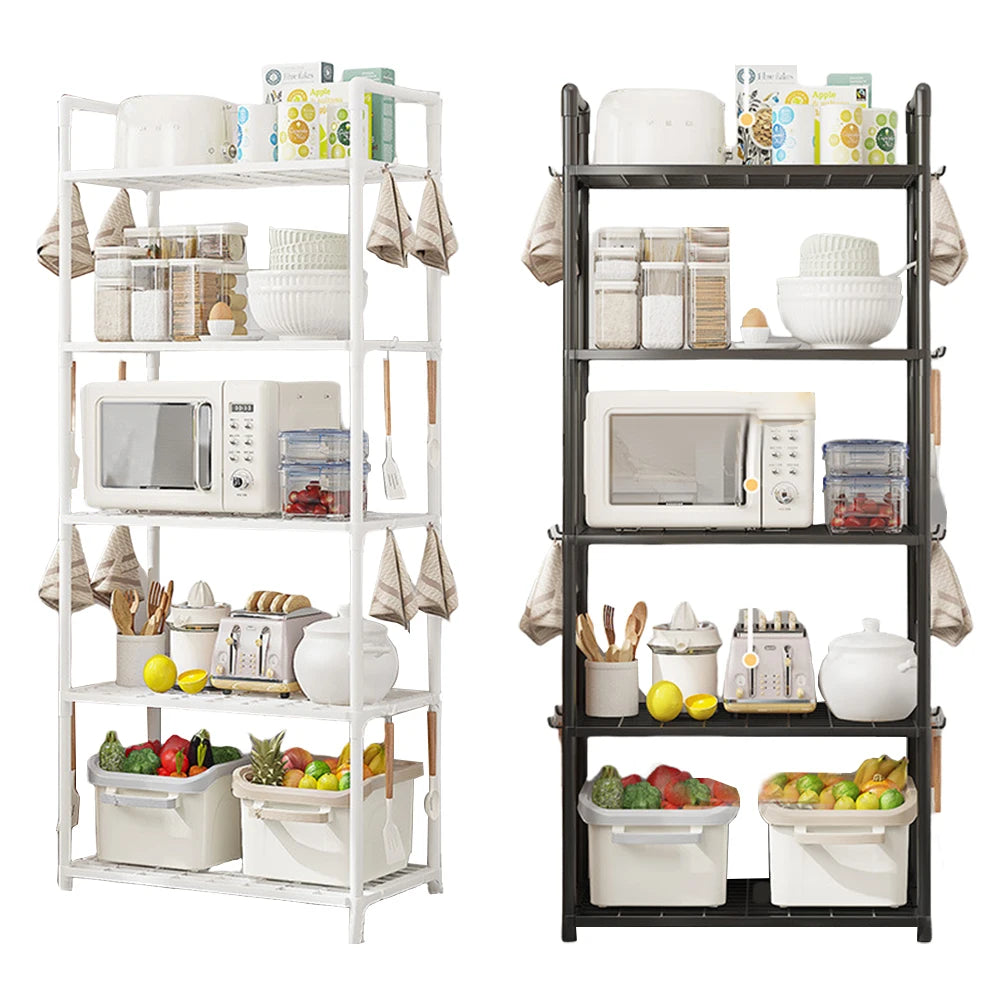 5 Tier Shelving Unit Adjustable Storage Shelf 66 Lbs Capacity Standing Shelf for Kitchen Pantry Closet Bathroom Laundry Garage Taj Home Store