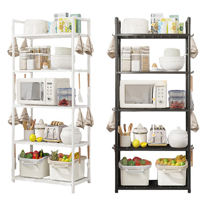 5 Tier Shelving Unit Adjustable Storage Shelf 66 Lbs Capacity Standing Shelf for Kitchen Pantry Closet Bathroom Laundry Garage Taj Home Store