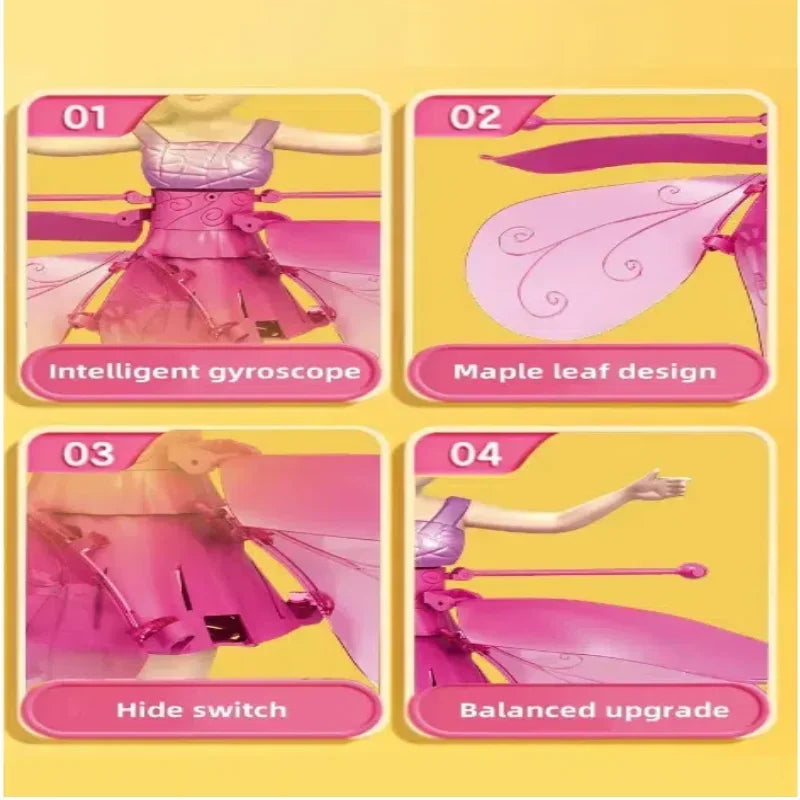 Flying Doll Dancing Simulation Helicopter Gesture Induction Machine Rotating Flying Toy Luminous Children&