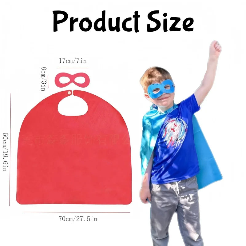 12/24 Sets Superhero Capes and Masks Bulk for Boys Girls Super Hero Themed Party Favor Costume Birthday Gifts Cosplay Costume Taj Home Store