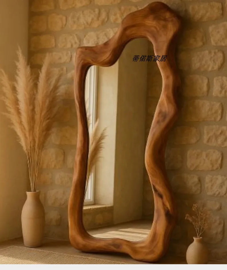 Irregular Makeup Mirror Aesthetic Art Modern Women Design Standing Mirror Macrame Cool Dekoracyjne Lustra House Accessories Taj Home Store