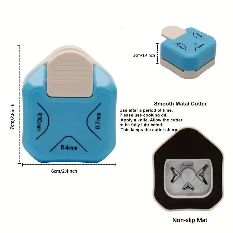 Three-in-one Corner Rounders Corner Embosser Corner Cutter, DIY Photo Card Business Card Cutter round Cutter Paper Cutter Taj Home Store