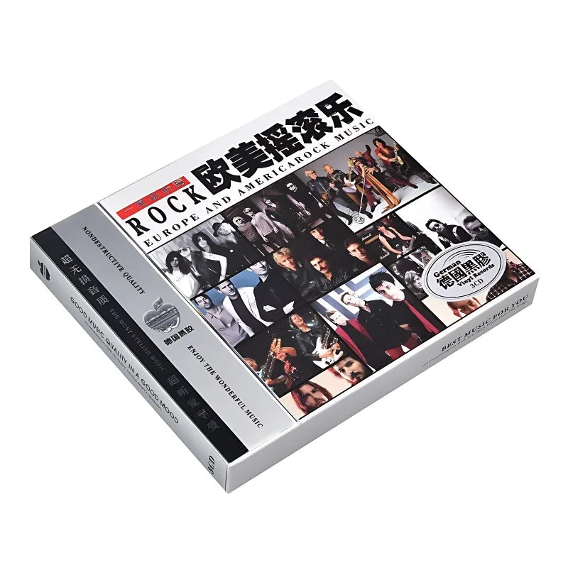 European And American Classic English Rock Music Song Cd Set Selected Car Cd Record 3cd Taj Home Store