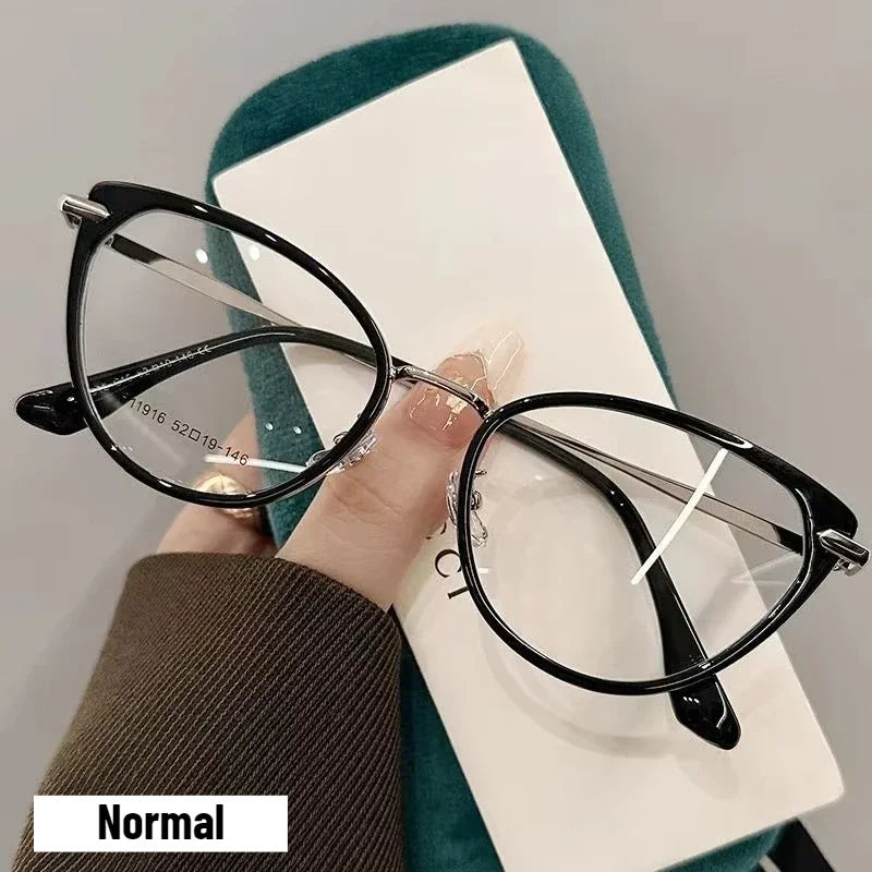 2025 Fashion Cat Eye Photochromic Myopia Glasses for Women Outdoor Color Changing UV Protection Sunglasses Near Sight Eyeglasses Taj Home Store