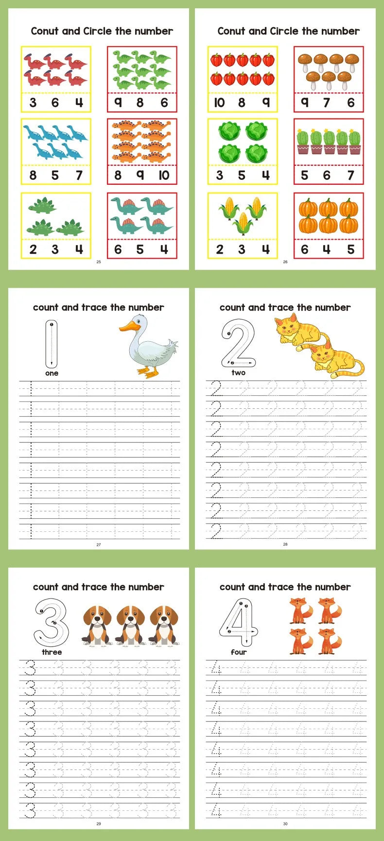 Math Fill-In-The-Blank Workbook for Toddlers, Early Education Logic Thinking Training, Fun Math Pattern Recognition Practice Boo Taj Home Store