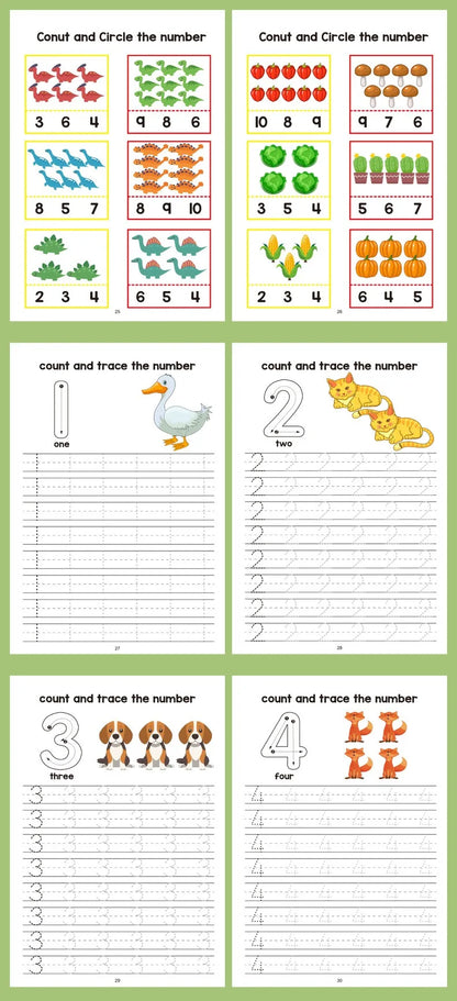 Math Fill-In-The-Blank Workbook for Toddlers, Early Education Logic Thinking Training, Fun Math Pattern Recognition Practice Boo Taj Home Store