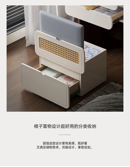 Dressing Table Bedroom Minimalist Design New Mini Bedside Table Storage Elegant Stylish Coiffeuse Maquillage Meuble Furniture Taj Home Store