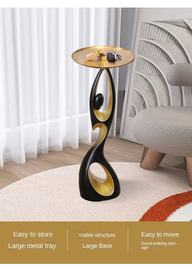 Creative Home Decor Art Abstract Sofa Side Table Light Luxury Living Room Porch Decoration Corner Table Designer Furniture Taj Home Store