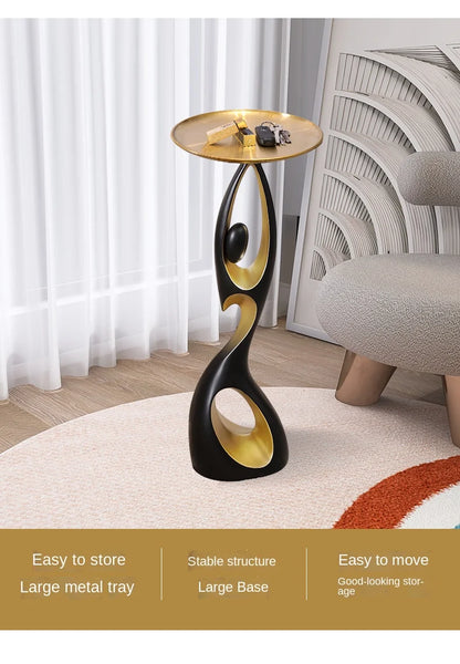 Creative Home Decor Art Abstract Sofa Side Table Light Luxury Living Room Porch Decoration Corner Table Designer Furniture Taj Home Store