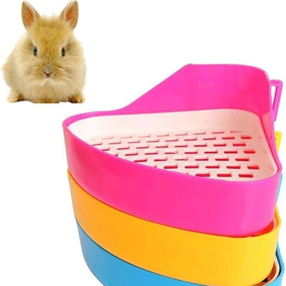 Small Pet Toilet Small Animal Litter Tray Corner for Hamster Guinea Pig Ferret Gerbil Chinchilla Pet Small Rat Toilet Taj Home Store