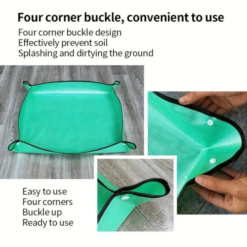 Waterproof Foldable Planting Mat Garden Mat Garden Potting Pad for Flowerpot Transplanting Mixing Soil Plant Pruning Garden Tool Taj Home Store