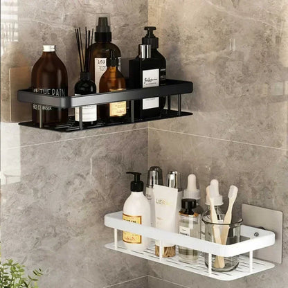 Bathroom Shelf Kitchen Storage Organizer Aluminum Alloy Shampoo Rack Shower Shelf Bathroom Accessories No Drill Shelf Taj Home Store