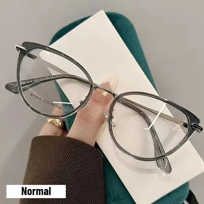 2025 Fashion Cat Eye Photochromic Myopia Glasses for Women Outdoor Color Changing UV Protection Sunglasses Near Sight Eyeglasses Taj Home Store