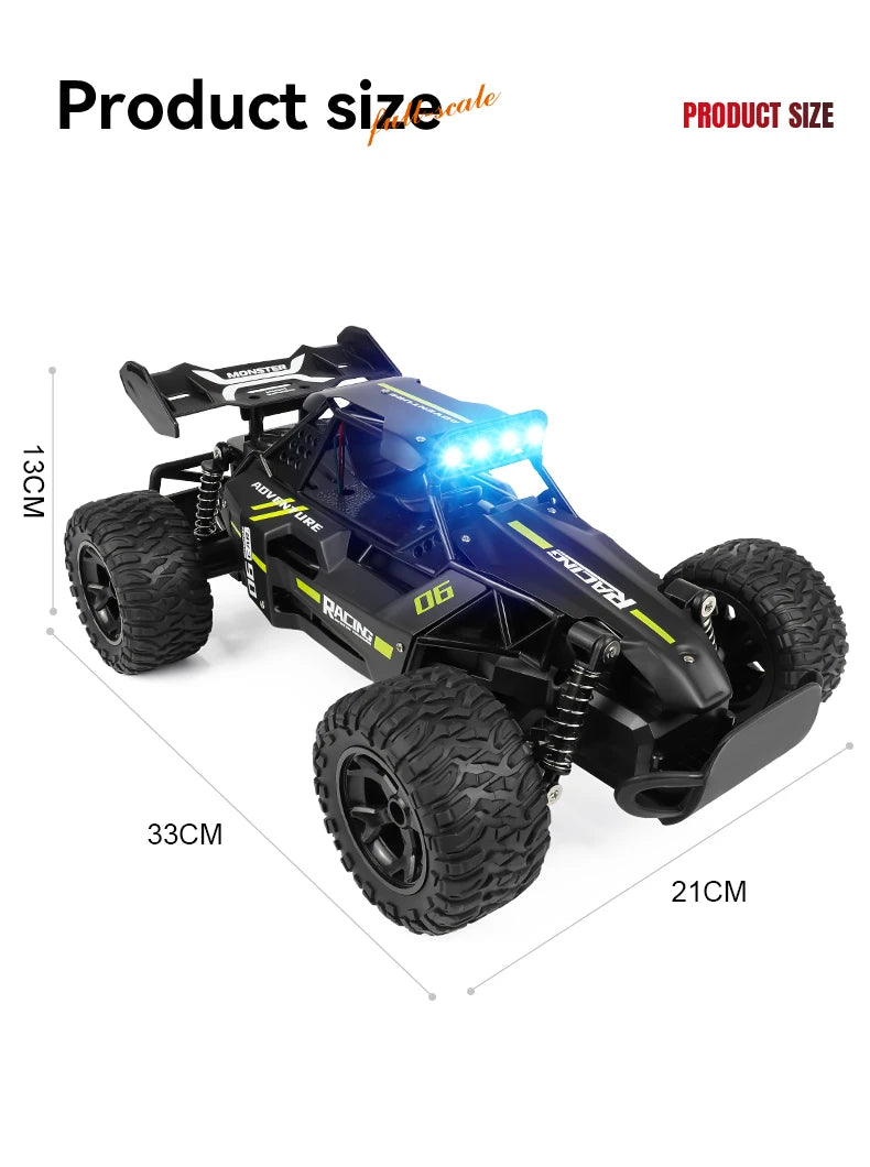 ZWN 1:12 1:16 20KM/H RC Car With LED Lights 2.4G Alloy Off-Road High Speed Vehicle Remote Control Cars Toys for Children Gifts Taj Home Store