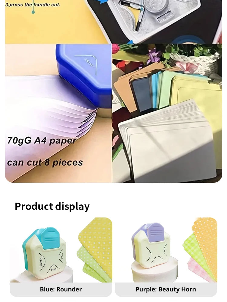 Three-in-one Corner Rounders Corner Embosser Corner Cutter, DIY Photo Card Business Card Cutter round Cutter Paper Cutter Taj Home Store