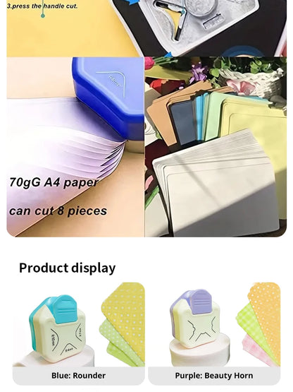 Three-in-one Corner Rounders Corner Embosser Corner Cutter, DIY Photo Card Business Card Cutter round Cutter Paper Cutter Taj Home Store