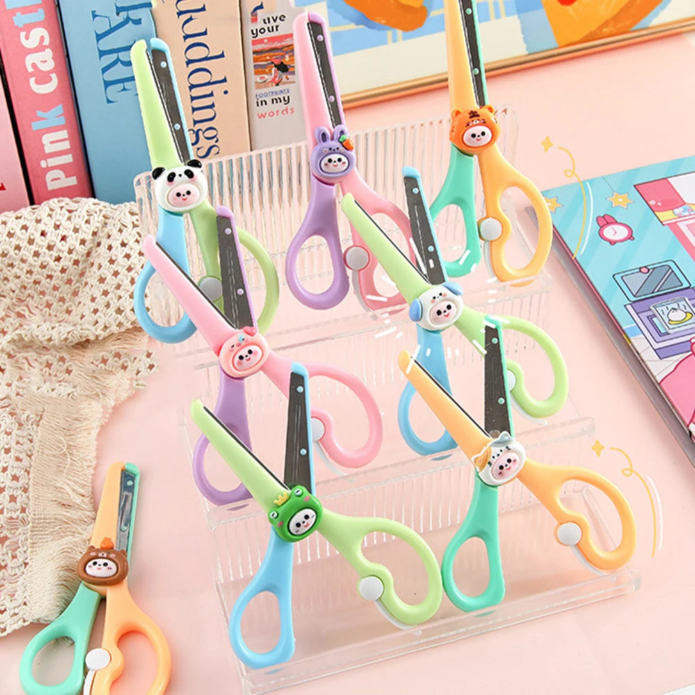 Cute style round-tip safety scissors for DIY arts and crafts, office &amp; school. Taj Home Store