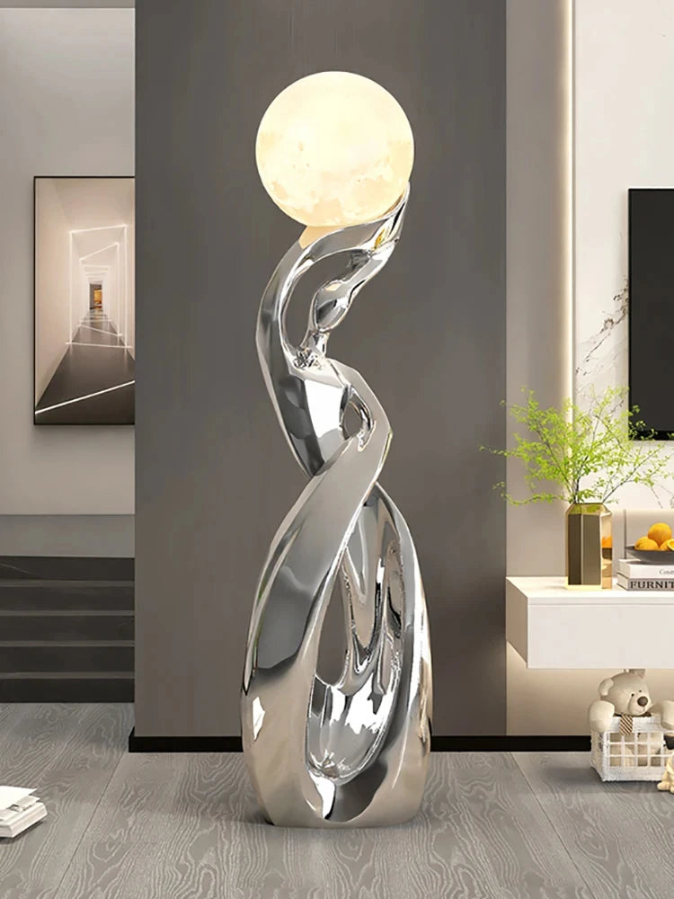 Home Decor Statue Abstract Art Ornaments Nordic Living Room Large Floor Luminous Sculpture Housewarming Gift Interior Figurines Taj Home Store