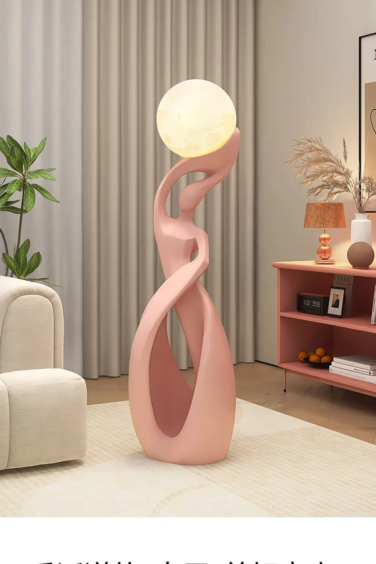 Home Decor Statue Abstract Art Ornaments Nordic Living Room Large Floor Luminous Sculpture Housewarming Gift Interior Figurines Taj Home Store