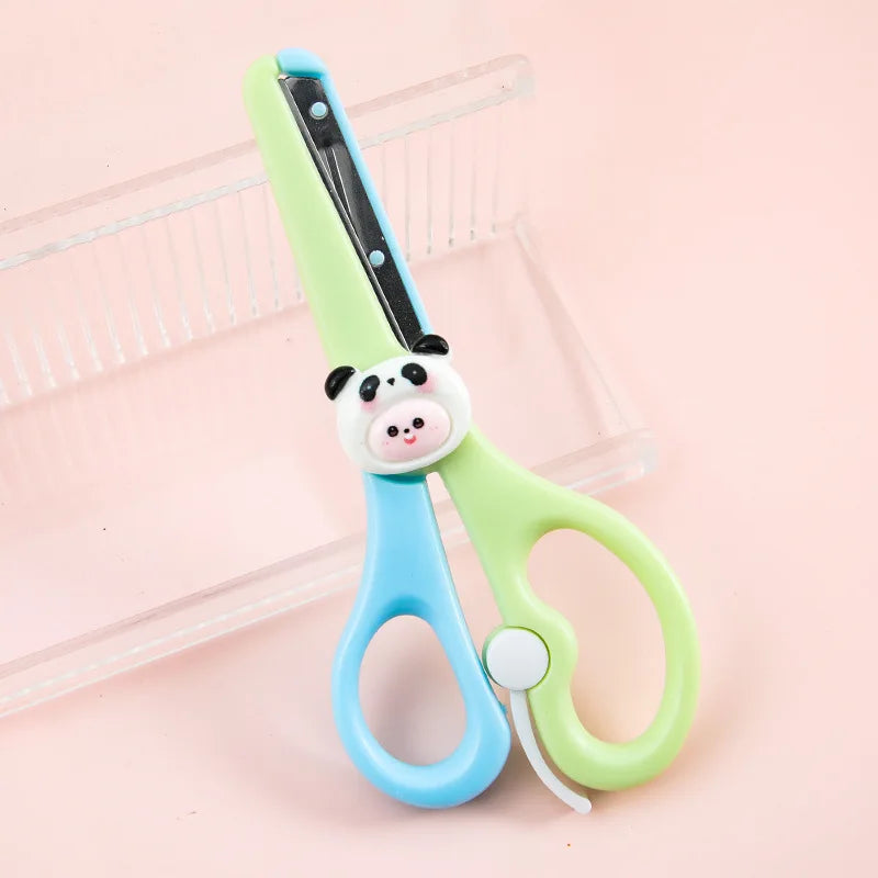 Cute style round-tip safety scissors for DIY arts and crafts, office &amp; school. Taj Home Store
