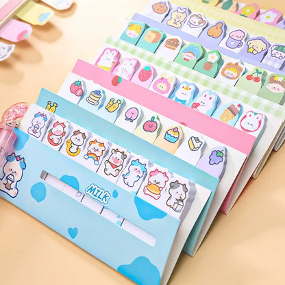 Creative Cute Cartoon Animal Index Stickers Stationery Notebook High Appearance Convenience Stickers Student Supplies Taj Home Store