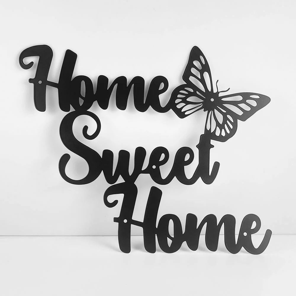 Home Sweet Home Signs Metal Wall Art to Hang Decorative Ornaments Room Decoration Rustic Decor Taj Home Store