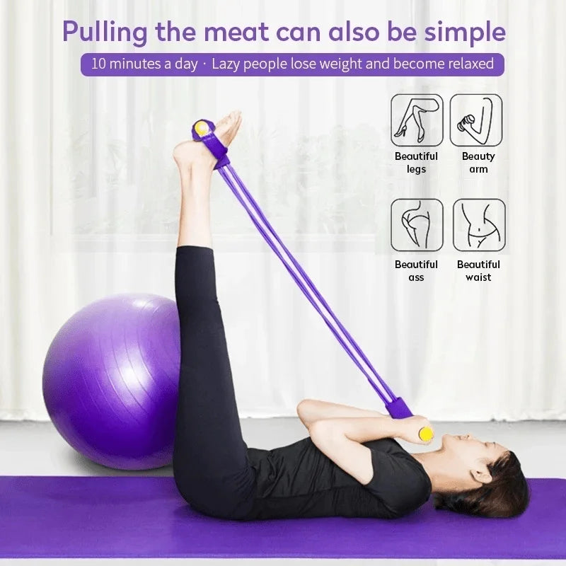 Home Gym Resistance Band Set, Abdominal Exercise Equipment, Rowing Machine Accessories, Enhance Strength and Flexibility! Taj Home Store