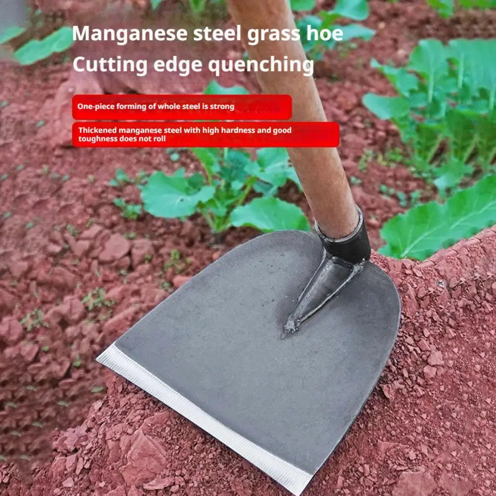 Garden Hoe Household Outdoor Farming Tools Forging Weeding Hoe for Digging Soil Planting Vegetables Flowers Taj Home Store