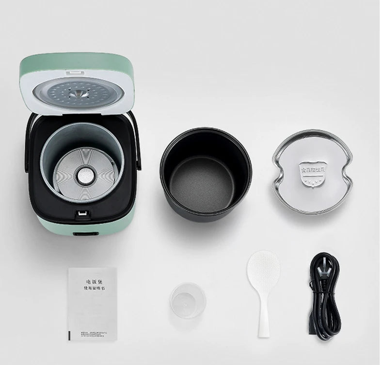 Mini Rice Cooker Automatic Household Kitchen Electric Cooking machine 1-2 People Food Warmer Steamer 1.2L Small Rice Cooker Taj Home Store