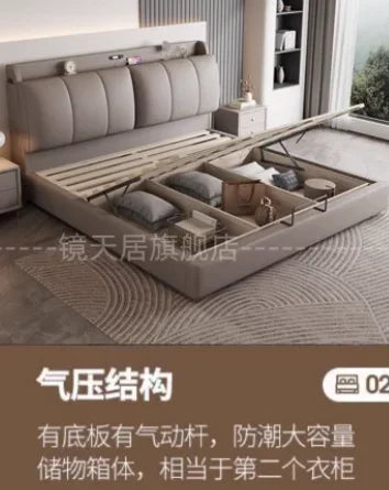 Bedroom Storage Bed Modern Corium Wedding Luxury Bed Corium Double Recamaras Matrimoniales Completas Muebles Home Furniture Taj Home Store