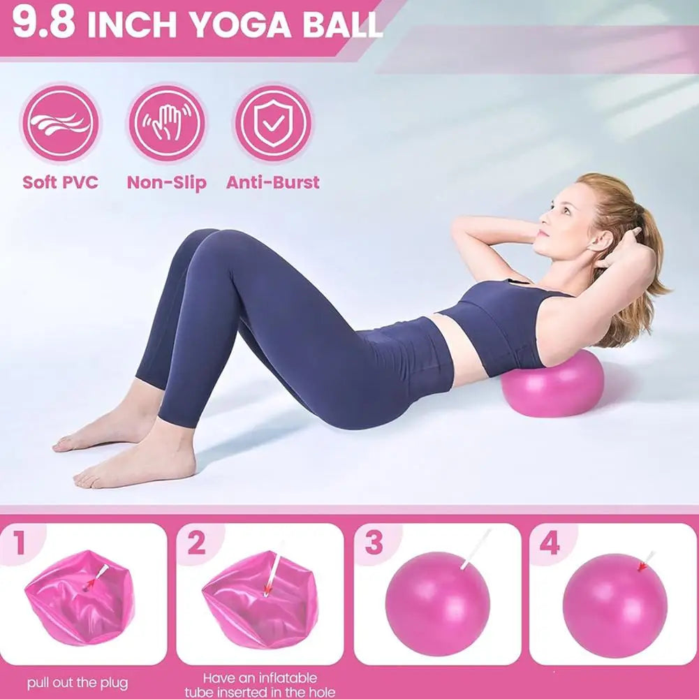 Pilates Ring Set 13 Pcs - Home Gym Equipment for Strength Training, Toning &amp; Stretching incl. Yoga Accessories - All Levels Taj Home Store