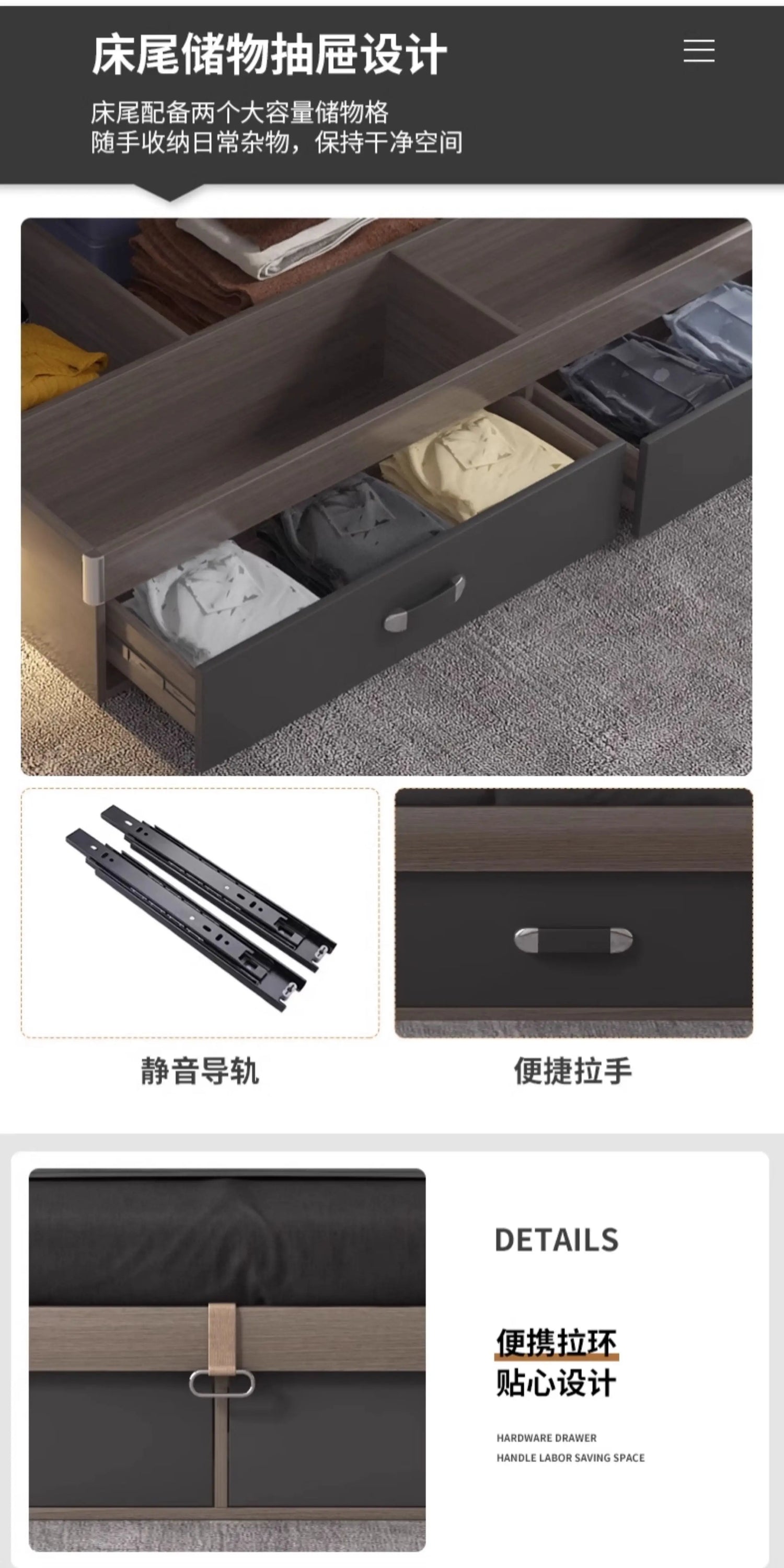 Unique Bedroom Bed Aesthetic Modern Girls Storage Luxury Bed Lounge Sleeping Headboard Letto Matrimoniale Home Accessories Taj Home Store